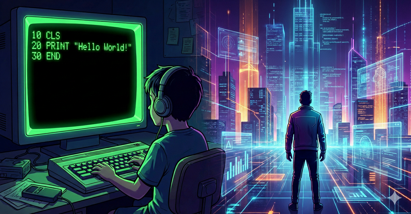 kid at computer typing